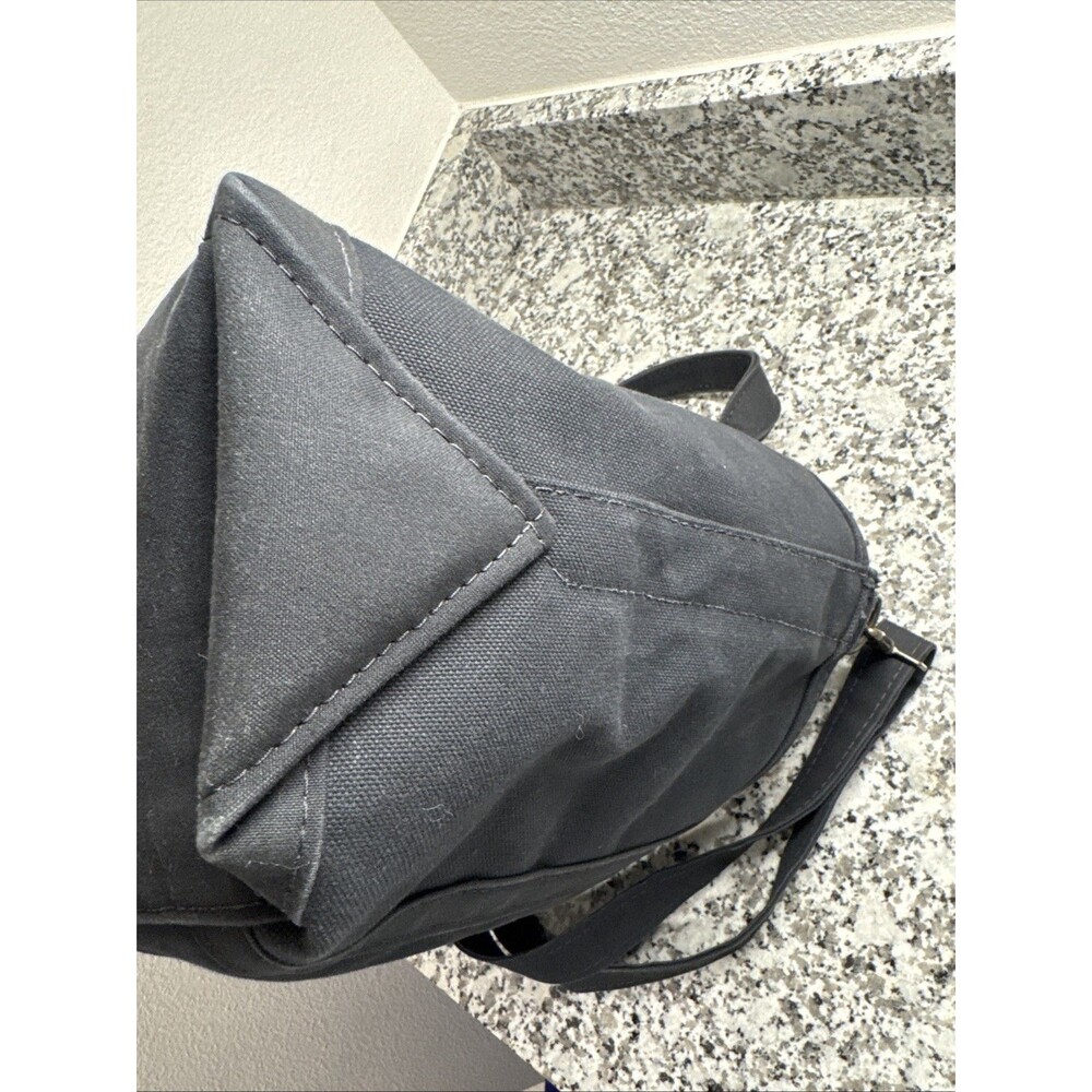 LL Bean All Black Boat And Tote Short Handles With Xtra Long Strap / USA / ZipUp - Picture 13 of 14